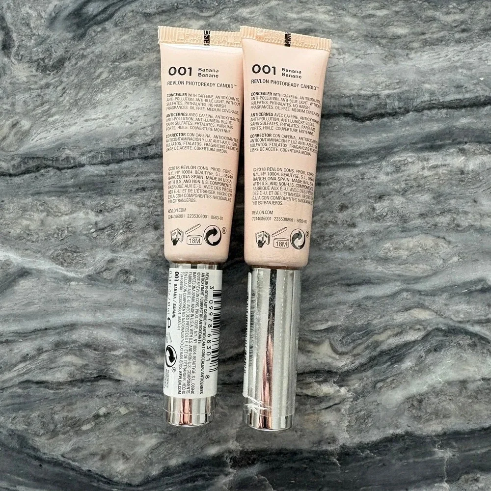 Revlon PhotoReady Candid Antioxidant Concealer 001 Banana 0.34oz 2 Pack